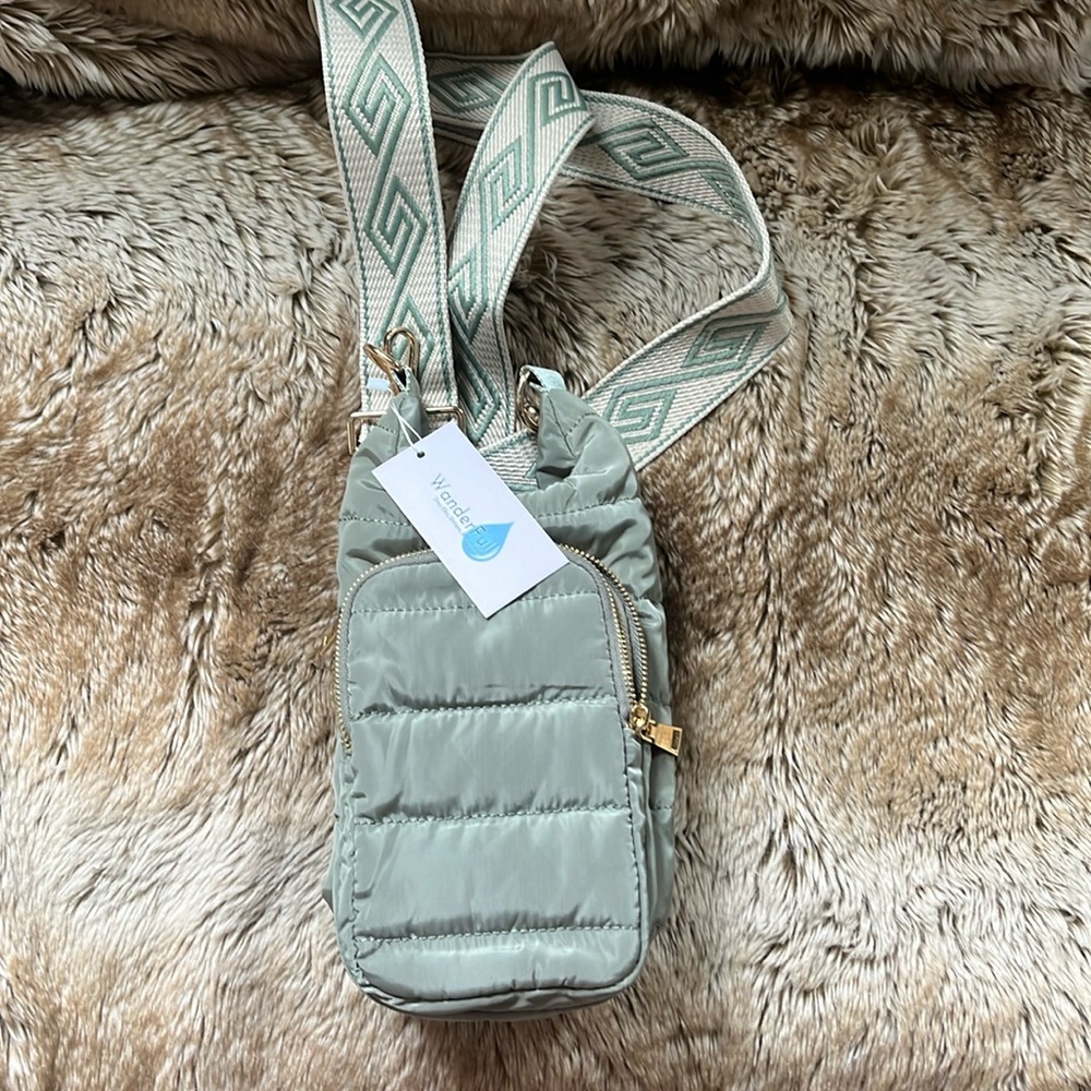 NWT sage green wanderfull bag
